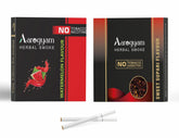 Aarogyam Herbals Pack Of 2 Flavours 100% Tobacco & Nicotine Free Cigarette For Relieve Stress & Mood Enhance Product Sweet Supari, Watermelon - 10 Sticks X 2 Packets
